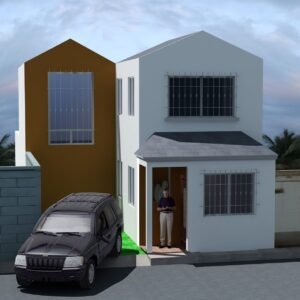 Planos de casa 13 de 6.70 × 15.00 m