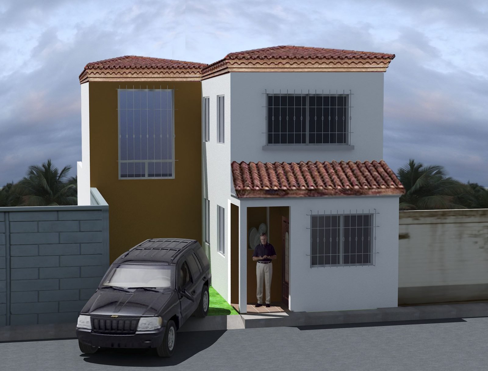 Planos de casa 13 de 6.70 × 15.00 m