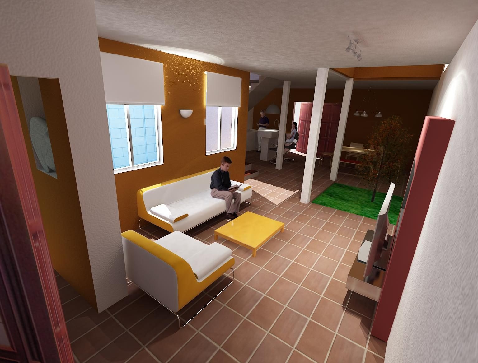 Planos de casa 13 de 6.70 × 15.00 m