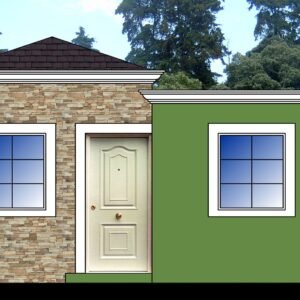 Planos de casa 16 de 6.00 × 15.00 m