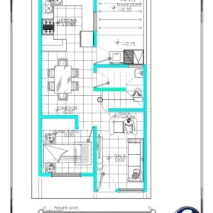 Planos de casa 25 de 5.5 × 10.24 m