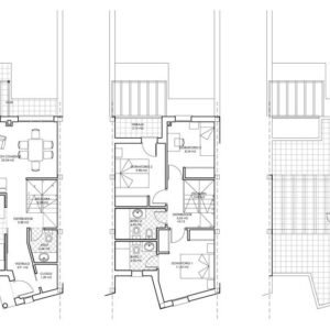 Planos de casa 33 de 5.93 × 14.00 m