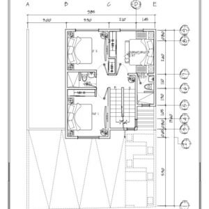 Planos de casa 43 de 10.00 × 20.00 m