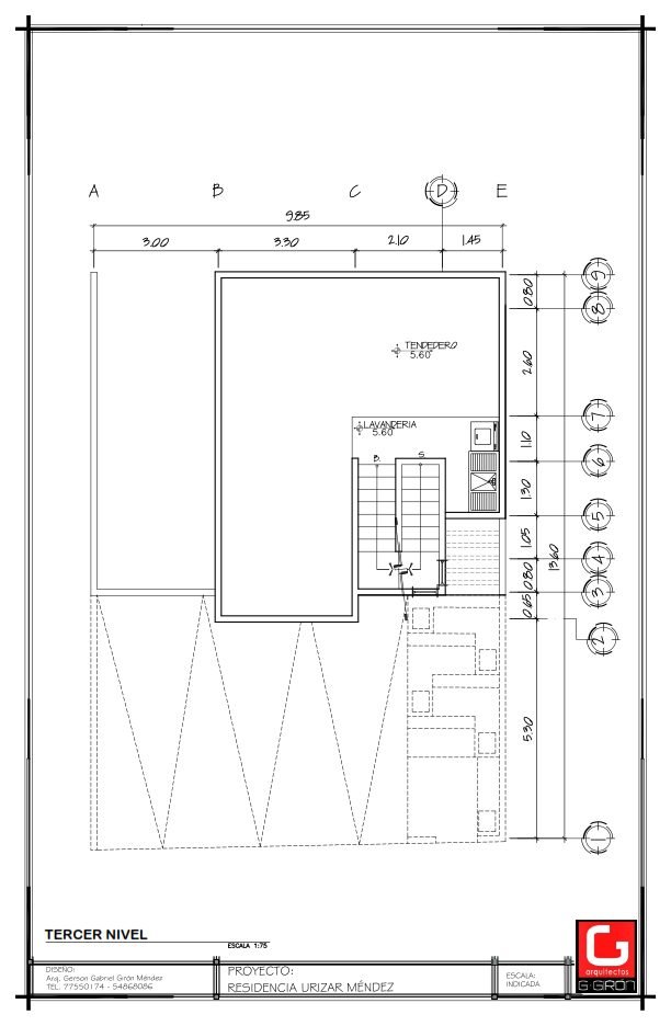 Planos de casa 43 de 10.00 × 20.00 m