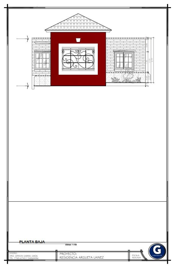 Planos de casa 57 de 7.00 × 18.06 m